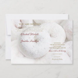 Elegant Moderne Hochzeitssaison Ätheral Weiße Doug Einladung