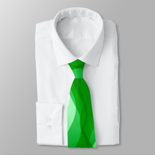 Elegant Moderne Minimalistische grüne Farbe Krawatte (Gebunden)