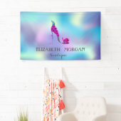 Elegant Moderne schicke Blume High Heel Holografie Banner (Insitu)
