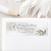 Elegant Moderne Silver Christmas Floral (Insitu)