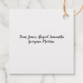 Elegant Moderne stilvolle Gold Frohe Weihnachtsbau Geschenkanhänger (Rückseite)