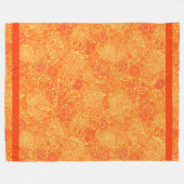 Elegant Moderne Vintag trendy floral Fleecedecke (Vorderseite (Horizontal))