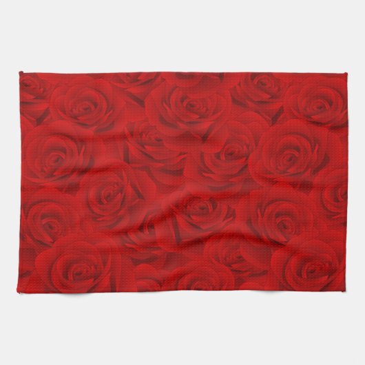 Elegant Moderne Vintag trendy floral Geschirrtuch (Horizontal)