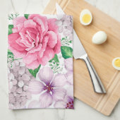 Elegant Moderne Vintag trendy floral Geschirrtuch (Viertel Falte)