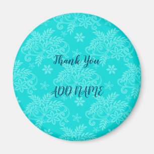 Elegant Moderne Vintag trendy floral Magnet