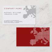 ELEGANT MODERNE WEISSE LANDKARTE EUROPA VISITENKARTE (Vorne/Hinten)