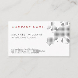 ELEGANT MODERNE WEISSE LANDKARTE EUROPA VISITENKARTE