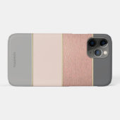 Elegant Moderner Cool gestreift - Personalisiert Case-Mate iPhone Hülle (Rückseite (Horizontal))