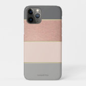 Elegant Moderner Cool gestreift - Personalisiert Case-Mate iPhone Hülle (Rückseite)