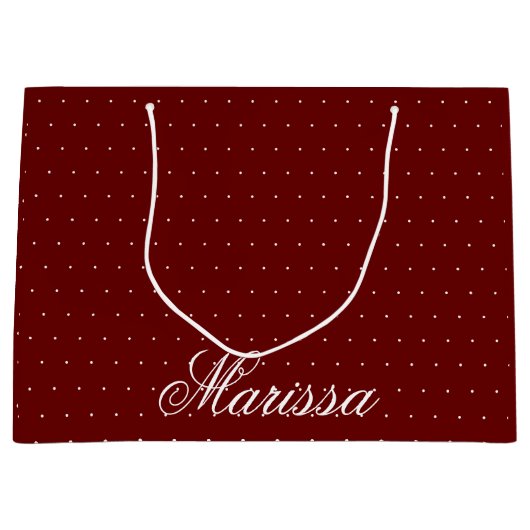 Elegant Moderner Designname Personalisiert Große Geschenktüte (Vorderseite)