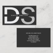 ELEGANT MODERNER EINFACHER PROFESSIONELLER WEISSE VISITENKARTE (Vorne/Hinten)