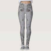 Elegant Moderner Engel Vintag Trendy Floral Leggings (Vorderseite)