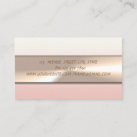 Elegant Moderner Luxus Beruflich Visitenkarte (Rückseite)