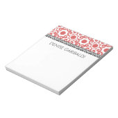Elegant Modernes Arabesque Personalisiert Notizblock (Rotiert)