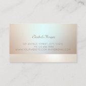 Elegant Modernes Beruflich einfaches Licht Visitenkarte (Rückseite)