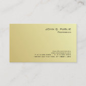 Elegant Modernes Berufliches Gold Look Luxus Visitenkarte (Vorderseite)