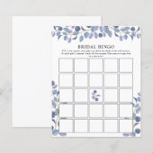 Elegant Modernes Brautparty Bingo Game (Vorne/Hinten)