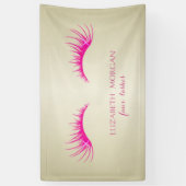 Elegant Modernes Chic Glamour,Imitate Lashes Banner (Vertikal)
