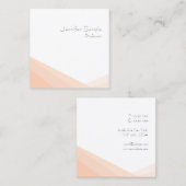 Elegant Modernes Einfaches Berufliches Minimalisti Quadratische Visitenkarte (Vorne/Hinten)