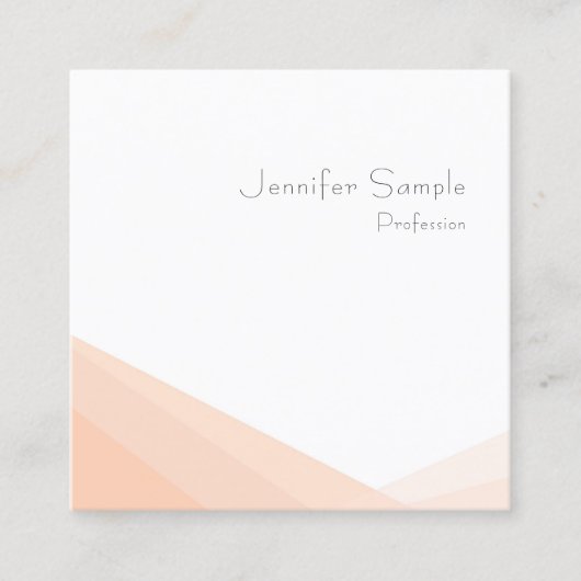 Elegant Modernes Einfaches Berufliches Minimalisti Quadratische Visitenkarte (Vorderseite)