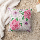 Elegant Modernes Floral Kissen (Decke)