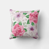 Elegant Modernes Floral Kissen (Rückseite)