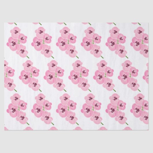 Elegant Modernes Floral Seidenpapier (Vorderseite)