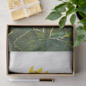 Elegant Modernes Floral Seidenpapier (Geschenk)