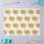 Elegant Modernes Floral Seidenpapier (Basteln)