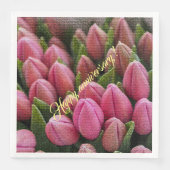Elegant Modernes Floral Serviette (Vorderseite)