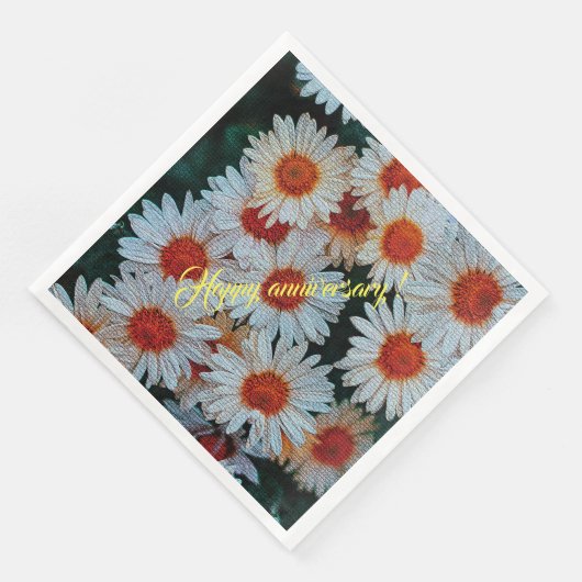 Elegant Modernes Floral Serviette (Ecke)