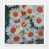 Elegant Modernes Floral Serviette (Vorderseite)