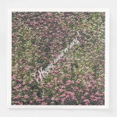 Elegant Modernes Floral Serviette (Vorderseite)