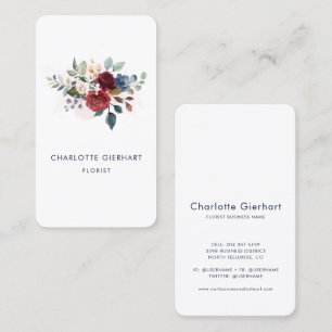 Elegant Modernes Floral Visitenkarte
