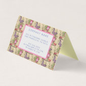 Elegant Modernes Floral Visitenkarten (Rückseite)