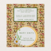 Elegant Modernes Floral Visitenkarten (Außenseite Aufgefaltet)