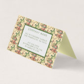 Elegant Modernes Floral Visitenkarten (Rückseite)