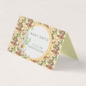 Elegant Modernes Floral Visitenkarten (Vorderseite)