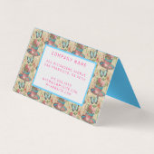 Elegant Modernes Floral Visitenkarten (Rückseite)