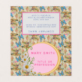 Elegant Modernes Floral Visitenkarten (Außenseite Aufgefaltet)