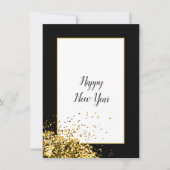 Elegant Modernes glückliches Neues Jahr Feiertagskarte (Vorderseite)