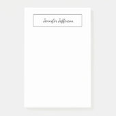 Elegant Modernes, handgeschriebenes Schlichtes Ber Post-it Klebezettel (Vorderseite)