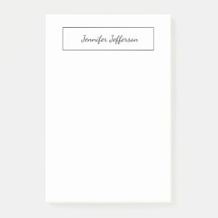 Elegant Modernes, handgeschriebenes Schlichtes Ber Post-it Klebezettel