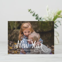 Elegant Modernes Happy New Year 3 Fotos Script