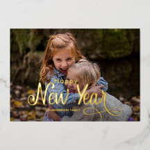 Elegant Modernes Happy New Year 3 Fotos Script