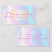 Elegant Modernes Holografisches Visitenkarte (Vorne/Hinten)