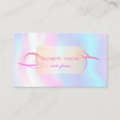 Elegant Modernes Holografisches Visitenkarte (Vorderseite)