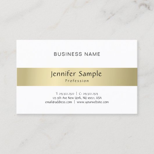 Elegant Modernes Minimal Schlichtes Berufliches Go Visitenkarte (Vorderseite)