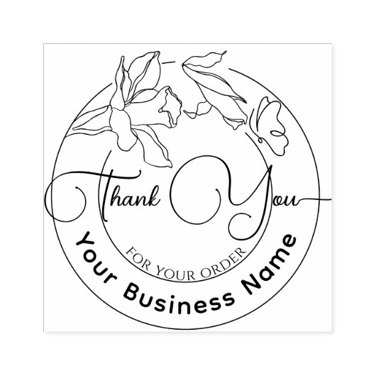 Elegant Modernes Minimal Vielen Dank für Ihre Best Gummistempel (Prägung)