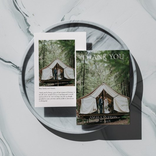 Elegant Modernes Minimalistisch Dankeschön Karte